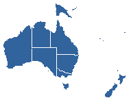 Select a country in Australasia